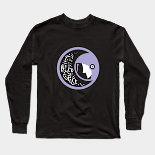 I Need Some Space Purple Long Sleeve T-Shirt